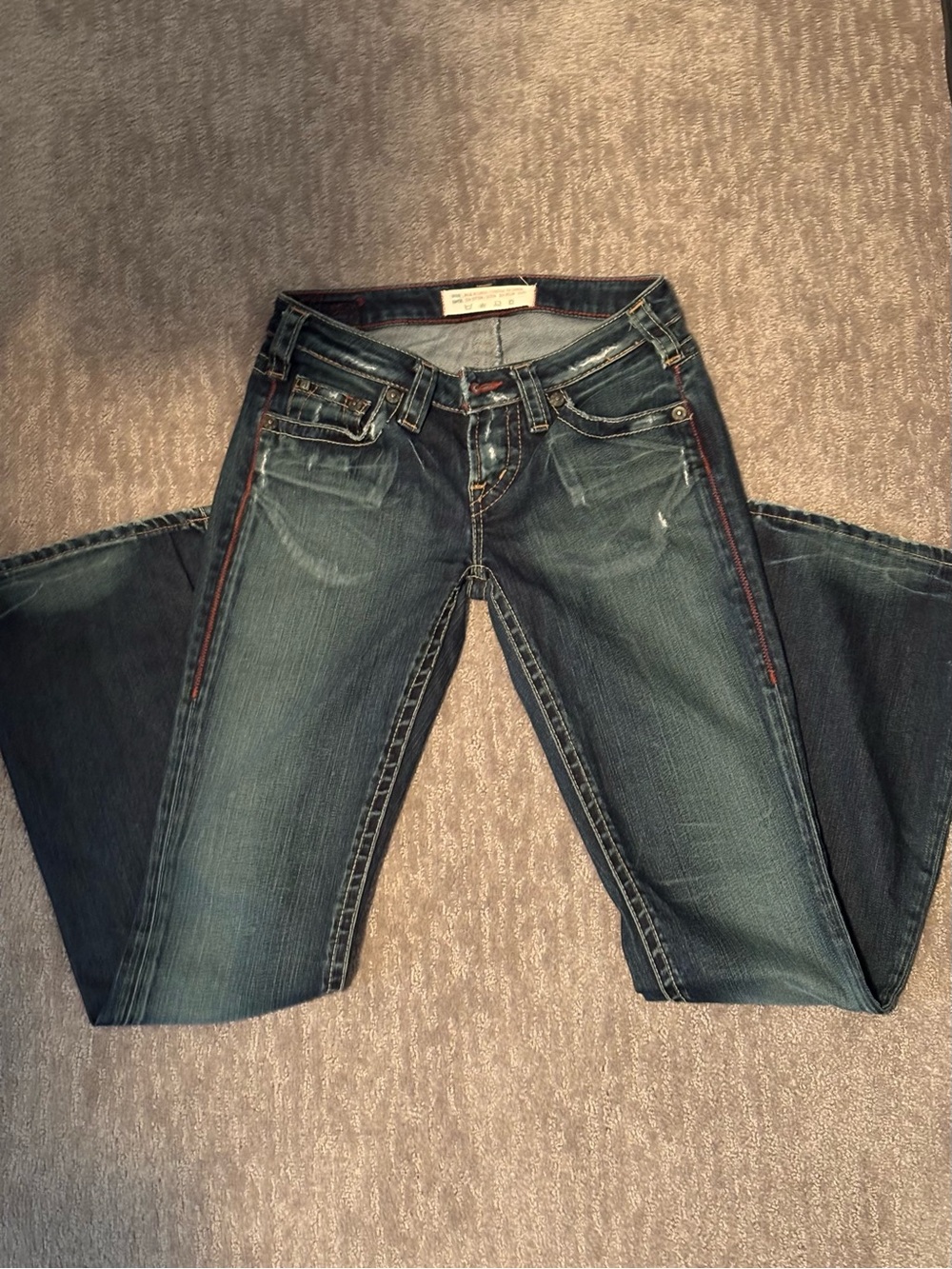 1921 Jeans Women’s Size 26 Bootcut Dark Wash Premium Denim Low Rise 30” Inseam